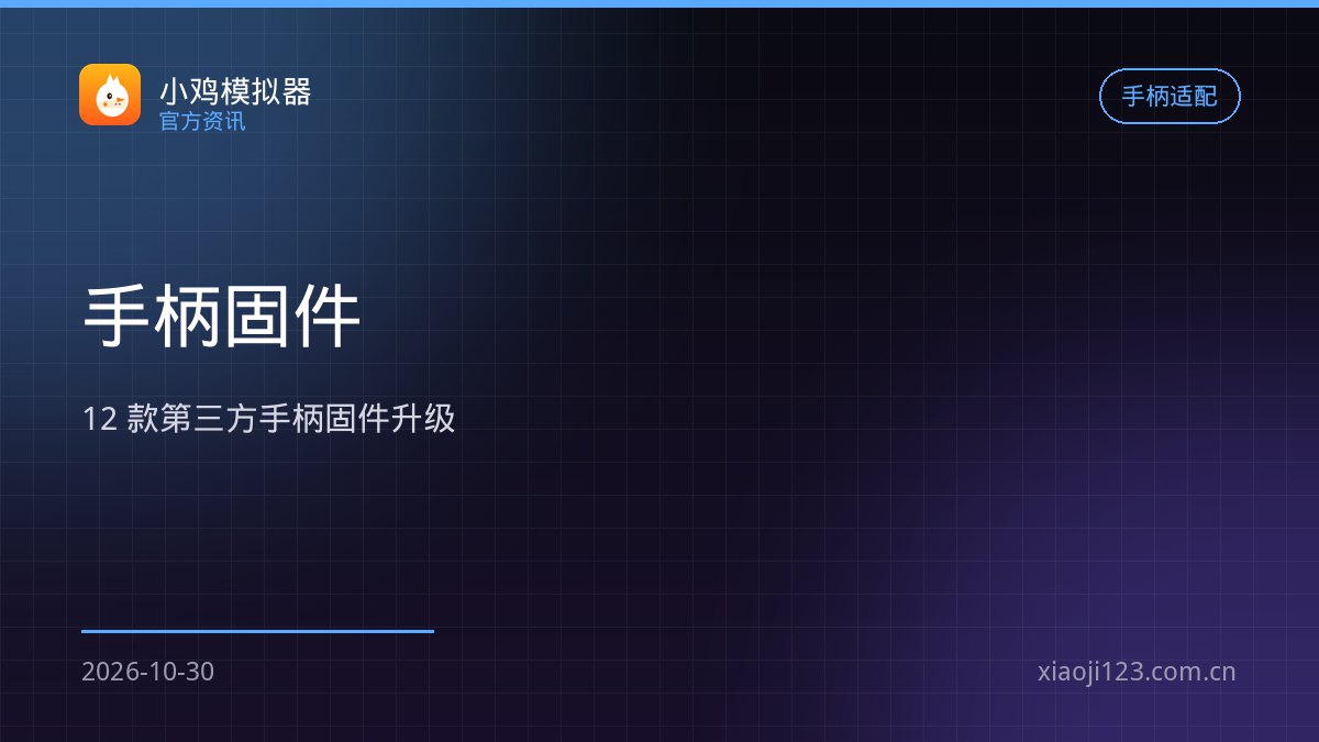 小鸡模拟器手柄固件升级：12 款第三方手柄免驱直连